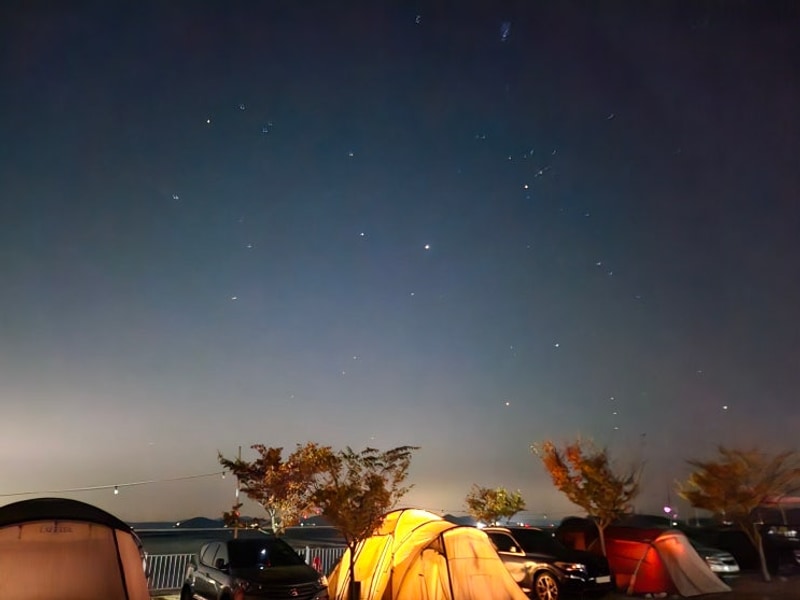 별이 잘보이는 태안 바다랑 캠핑장