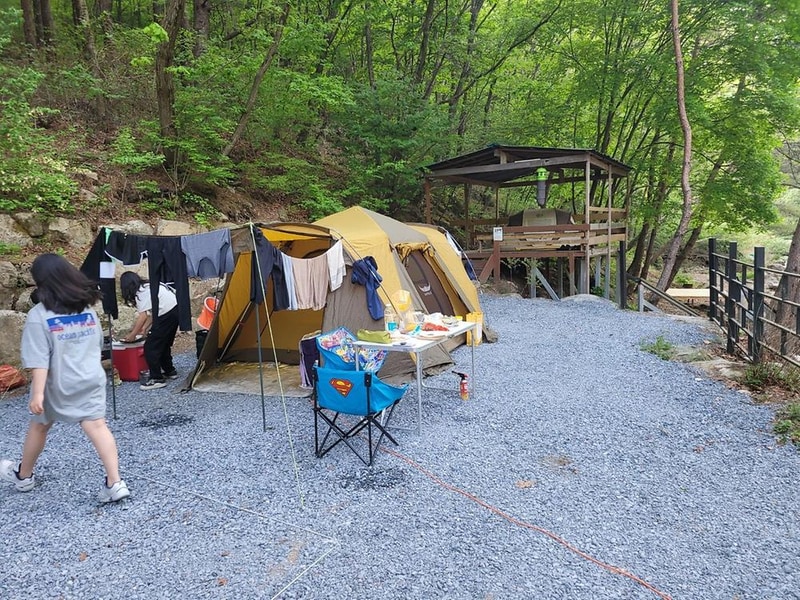 영월 엄둔밸리 계곡캠핑장 시설 사진 2