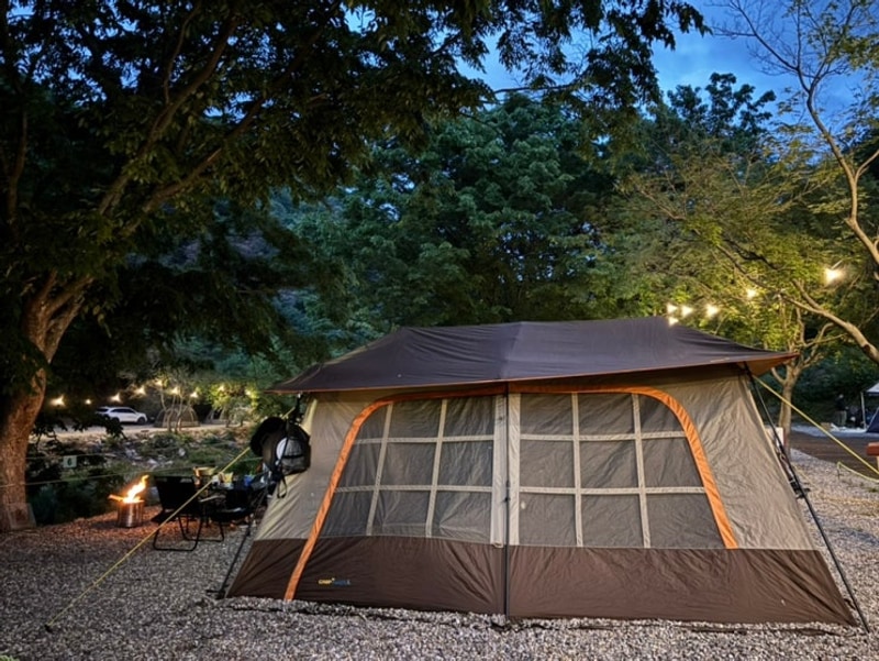 서울 근교 양평 [노문야영장] 계곡 캠핑장 후기 벽계천 낚시