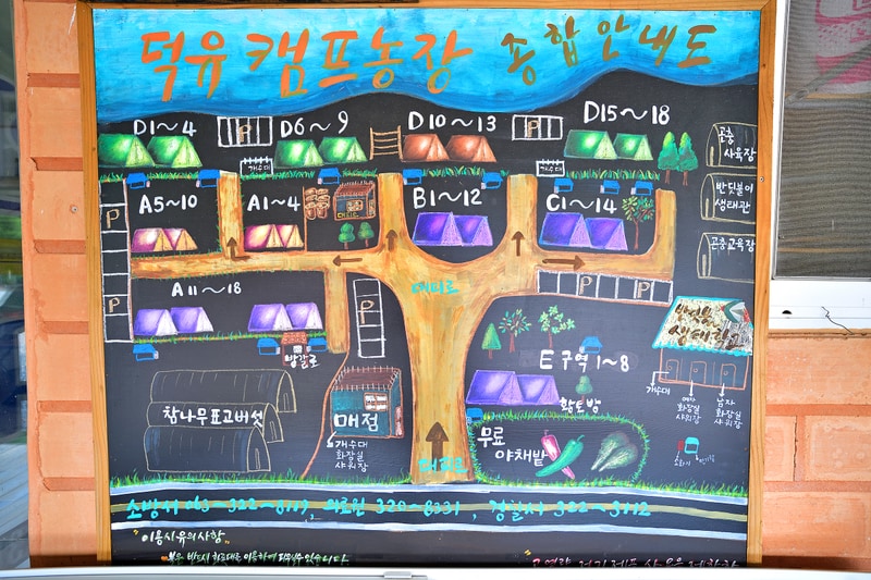덕유캠프농장 배치도 1