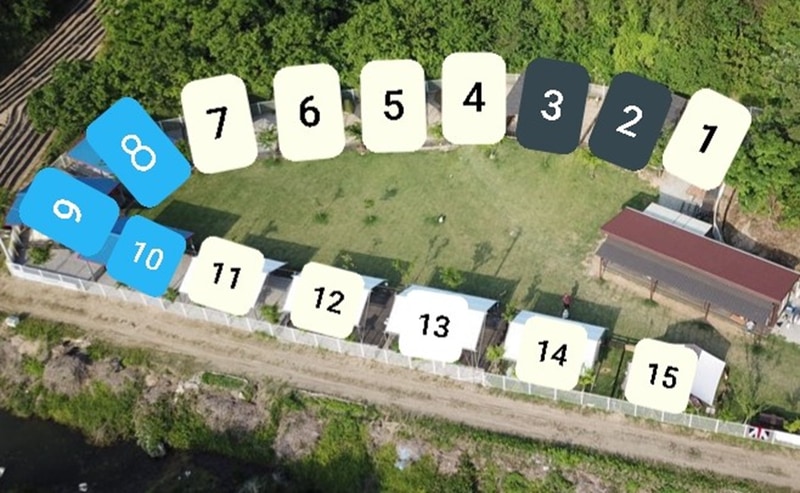 루파니애견캠핑장 배치도 1