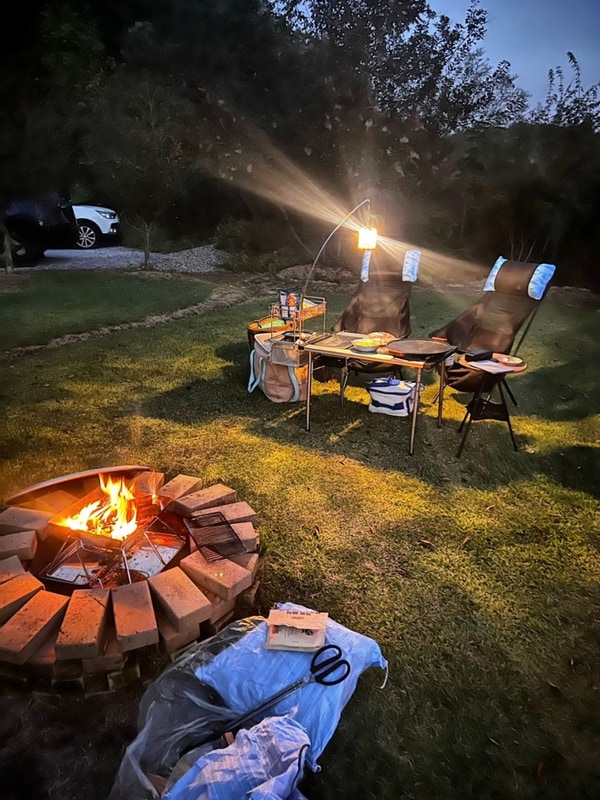 캠린이의 모델Y주니퍼 세번째 차박 캠핑 후기!(예천 새움정...