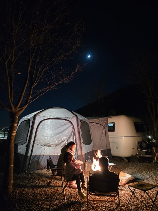 [카라반 캠핑 log#65] 포천 캠프원 :: 아이들과 함께한 초겨울...