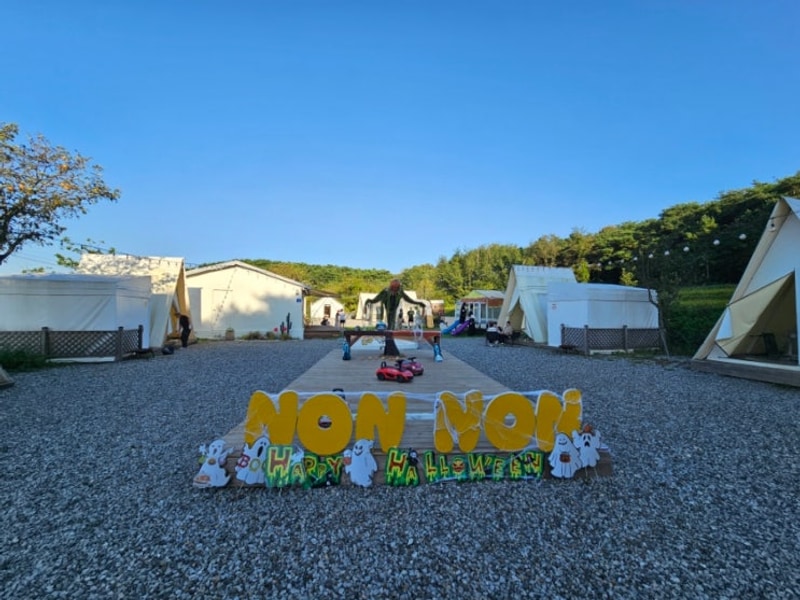 [내돈내산]️ 구미 논논캠프에서 즐긴 당일 감성캠핑! 가족...