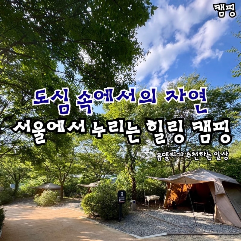 중랑]서울에서 즐기는 캠핑장... 시설_도심속자연_중랑가족캠핑장