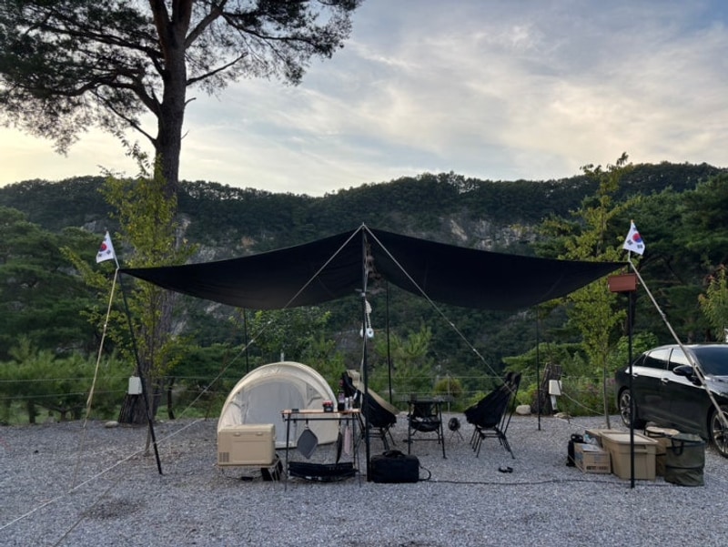 강원도 캠핑장 추천 영월한반도캠핑장 16번 사이트 후기 명당...