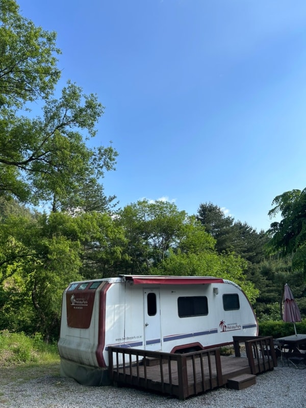 가평글램핑 가평명지산카라반글램핑 카라반 바베큐 숙박 후기