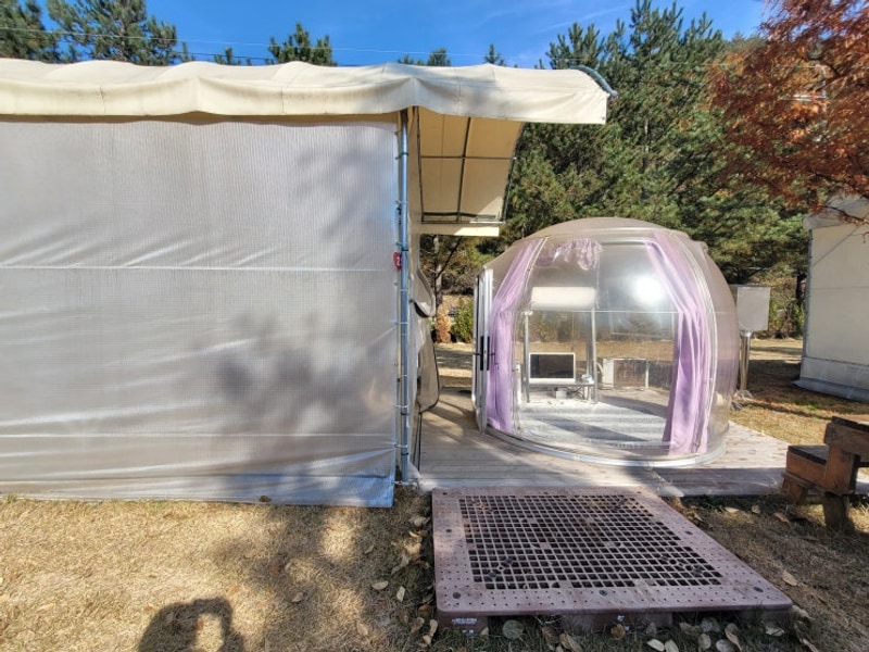 ●경남 산청 자양보 오토캠핑장/돔텐트●