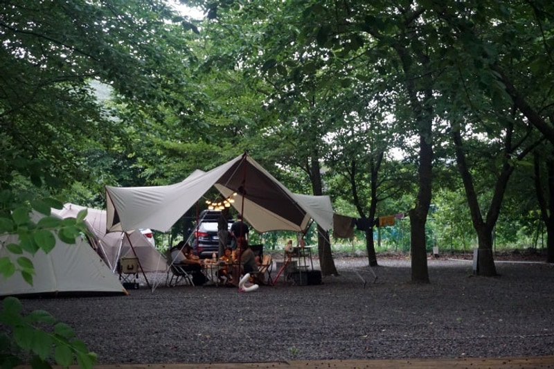 경주 산내 반딧불이 캠핑장 아이와 함께 1박2일, 우중 캠핑으로...