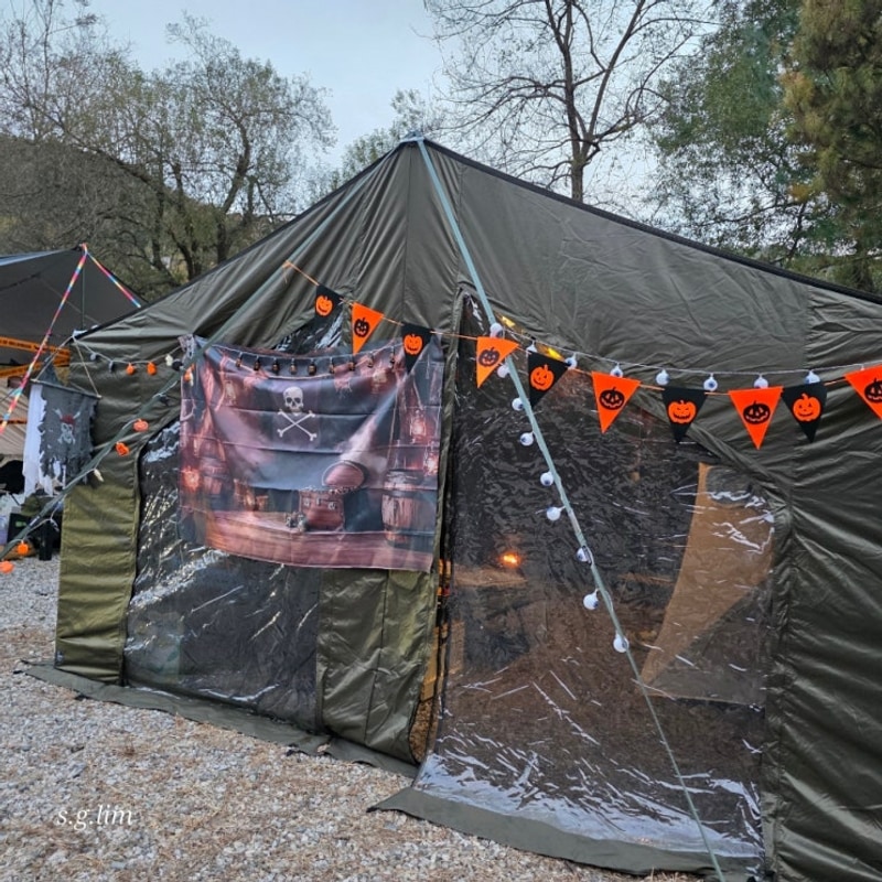 용인 6세 아이와 가볼만한 할로윈 캠핑, 별아래캠핑장 이용 및...
