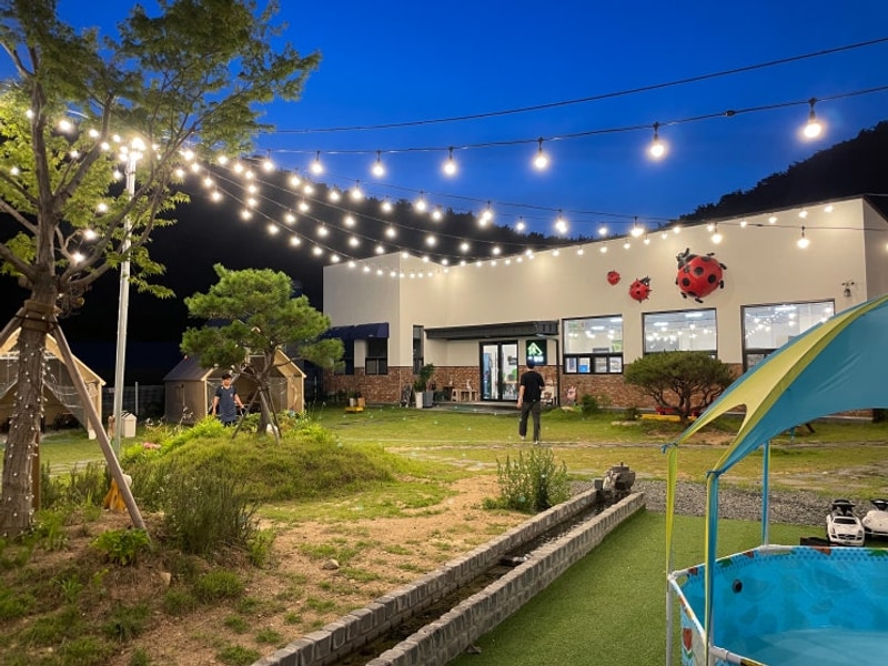 김해 야외 바베큐 야영장 분위기 좋은 고기 맛집 휴파티 김해점...