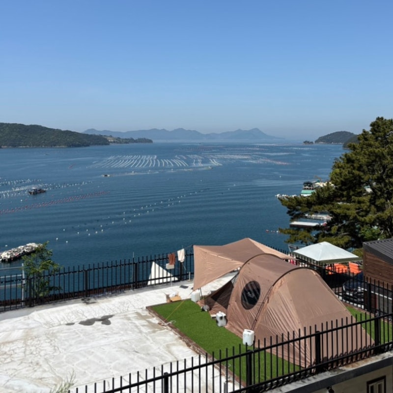 통영 캠핑장 추천 개별 샤워장이 있는 노을캠핑장...