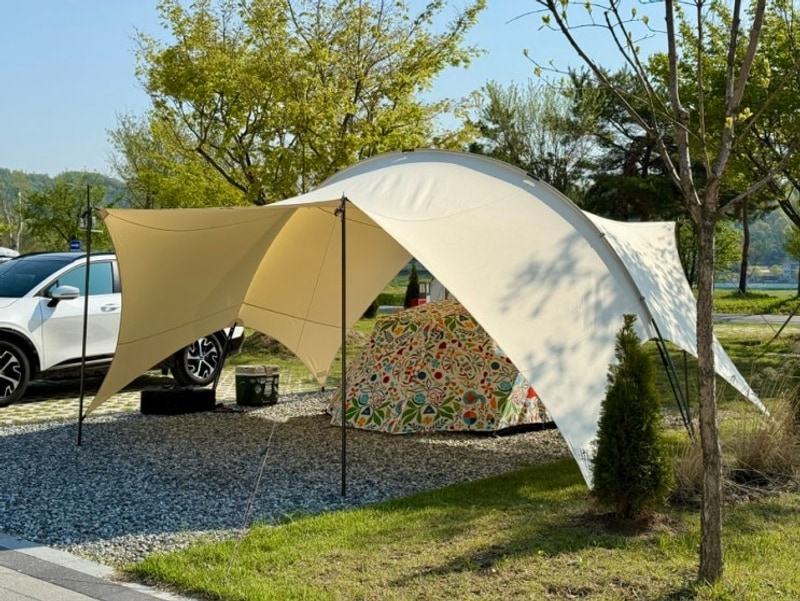 충주 목계솔밭캠핑장 : 레트로스 X 스피모 정캠, 협찬까지