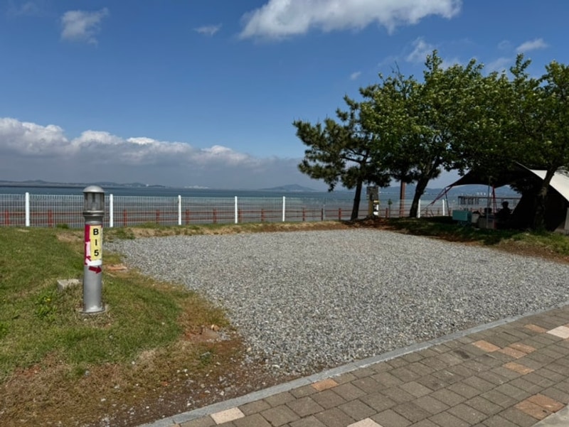 당진 삽교호 캠핑장 당진해양캠핑공원, 바다뷰 사이트