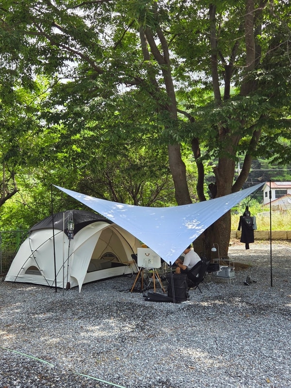 아산 계곡 수영장 있는 캠핑장 추천, 강당골 캠핑파크
