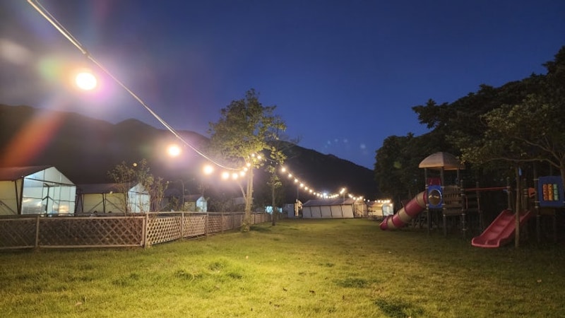 전남 애견 글램핑 운동장이 있는 장흥 땡땡이글램핑