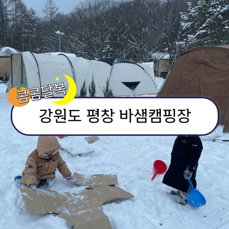 강원도캠핑장 시설깔끔 평창바샘캠핑장 완벽 설경캠핑
