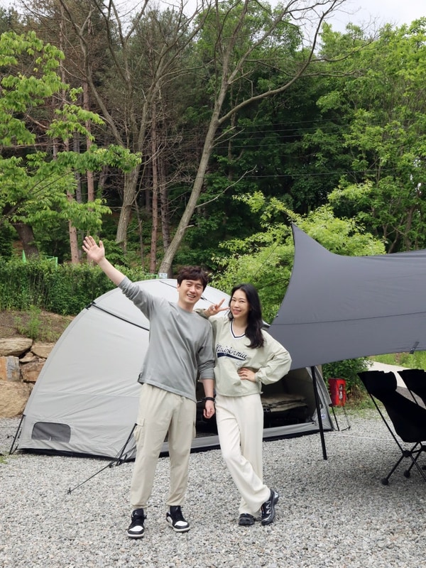 포천 금동휴양림 캠프3 새 텐트 피칭부터 갓벽했던 캠핑장...