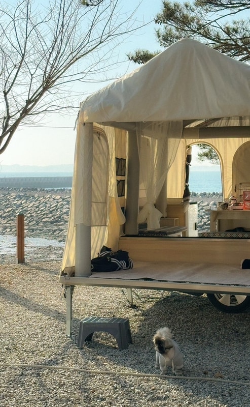 [보령 바다야놀자] 충남 오션뷰 캠핑장 미니붐 끌고가서 놀기