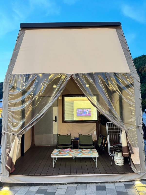 원주 라하글램핑 펜션, 핀란드 사우나, 불멍, 바비큐