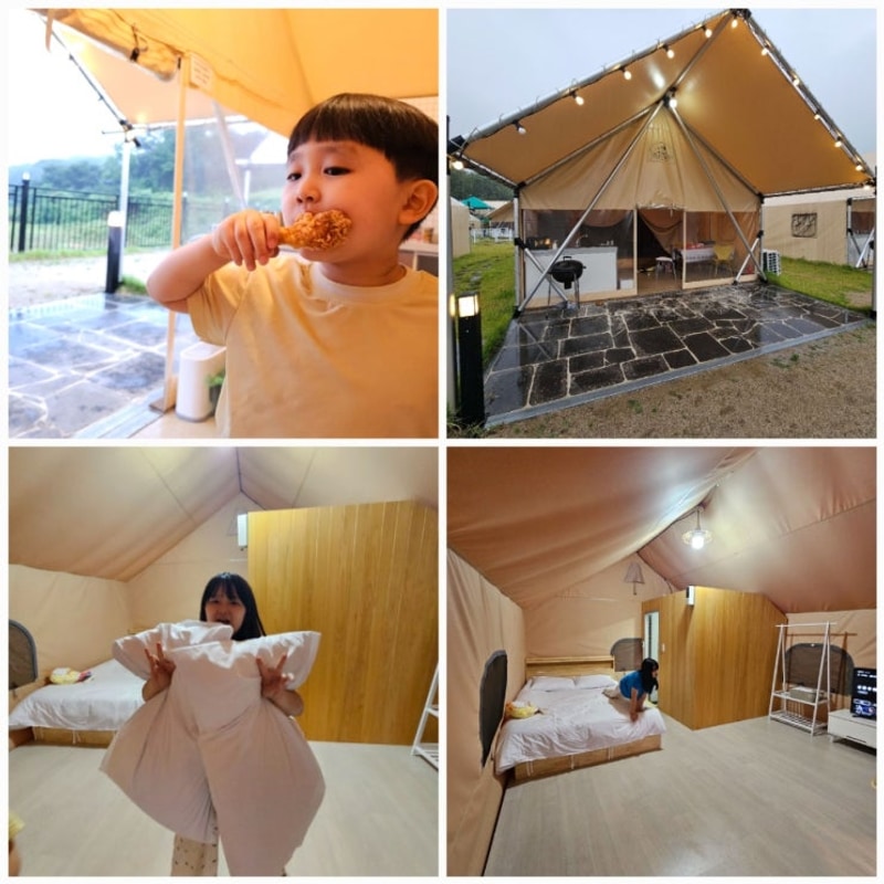 칠곡 오토캠핑장 예약 후 다녀온 후기 왜관 하이스트 글램핑장