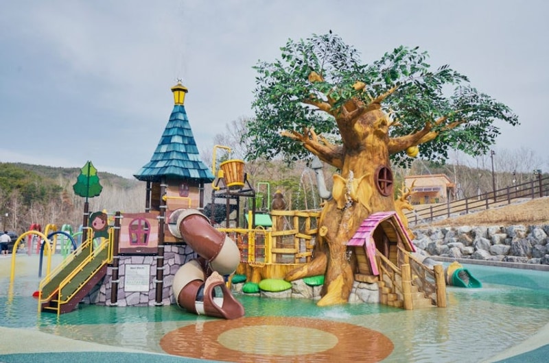 경주 보문 카라반파크 물놀이장 수영장 입장료 이용권 평상 예약