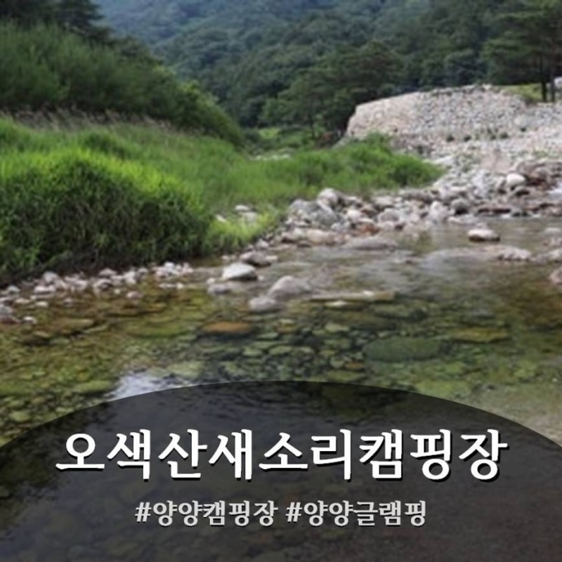 양양캠핑장 오색산새소리캠핑장에서 자연 체험까지!