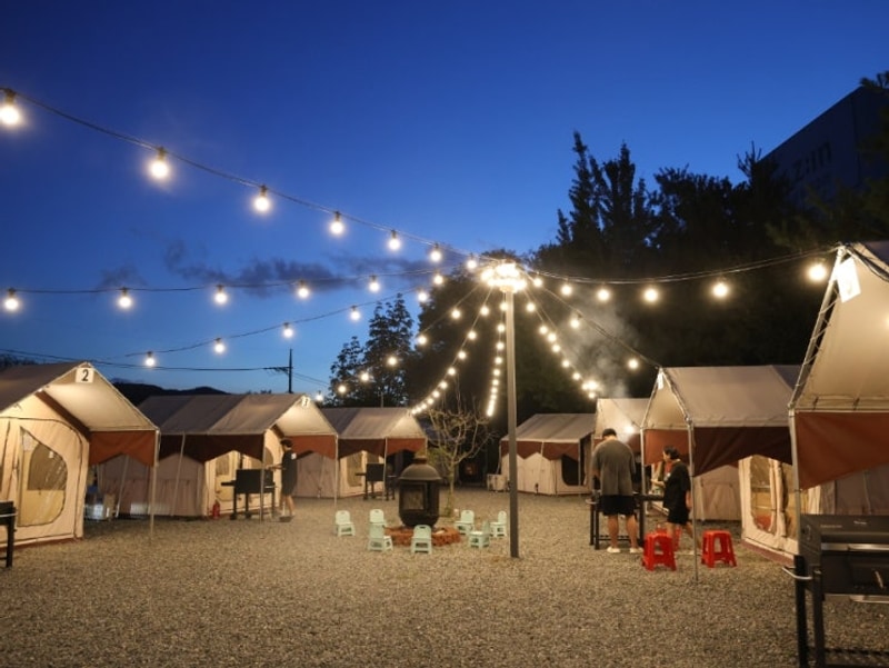 천안 캠핑식당 깨비깨비  야외바베큐 애견운동장