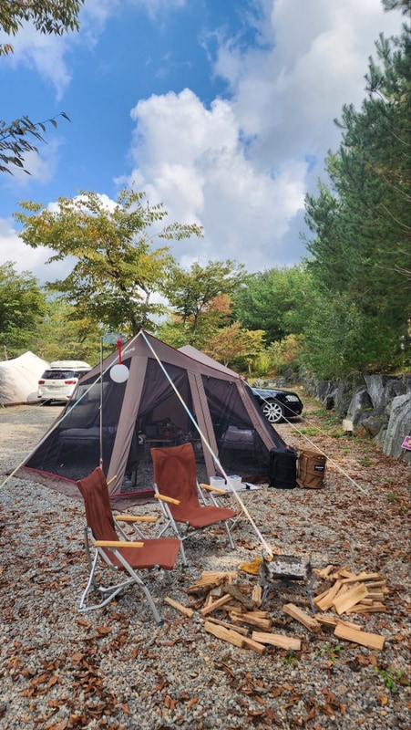 둘만의 불멍 캠핑(2025년10월18일~20일)용인소풍캠핑장