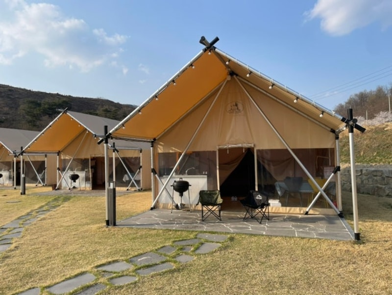 '힐포레 글램핑장'  칠곡 왜관 예쁘고 한적한 대구근교글램핑장