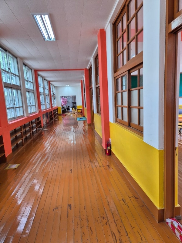 폐교를 아이들 실내 놀이터로, 공주 연종 캠핑장, 아이들...