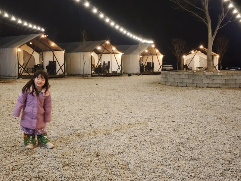 호랑이캠핑 포천 산정호수점 : 5살아기와 함께하는 글램핑 1박...