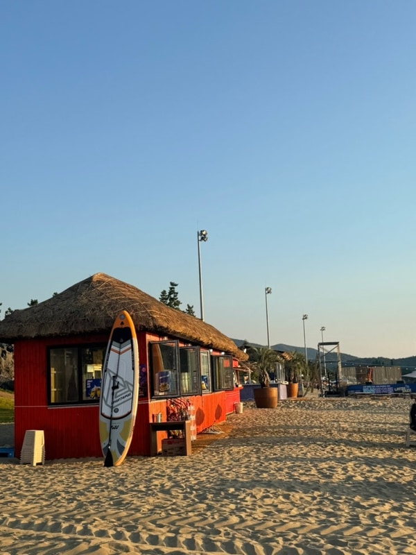 더운 날 변산해수욕장 야영장에서 캠핑하기️(+샤워장, 캠핑장...