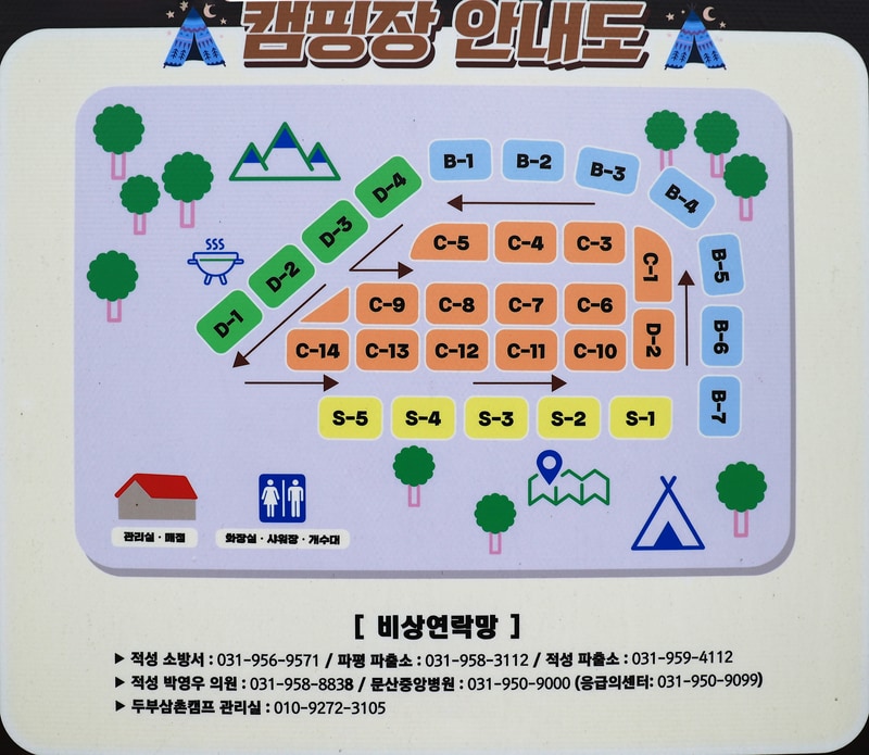 두부삼촌캠프 배치도 1