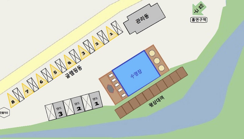 자연에 머물다 배치도 1