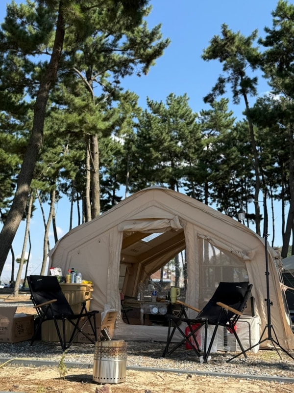 생애 첫 캠핑 [태안 마검포힐링캠핑장]