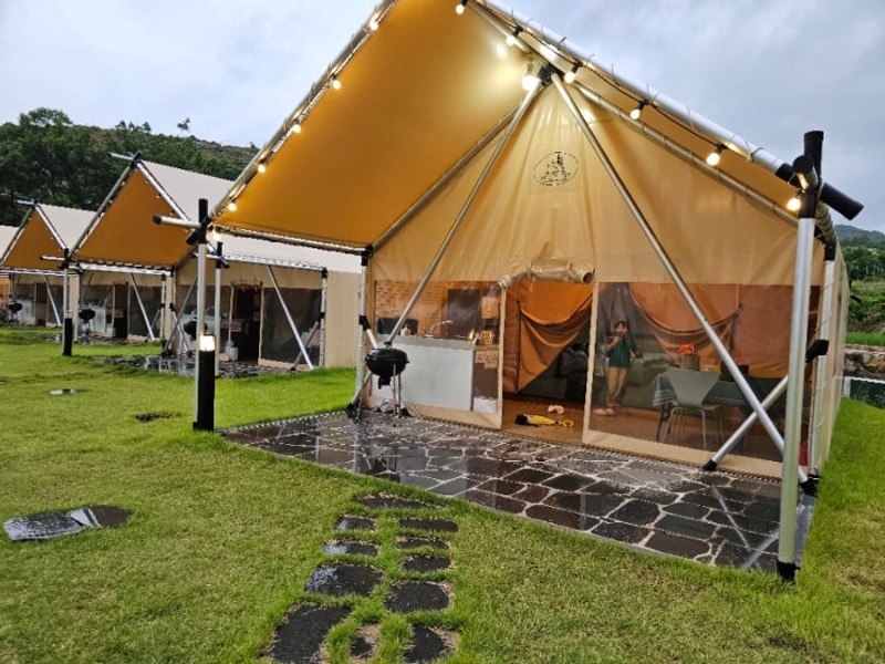 대구 근교 글램핑장 경북 칠곡 힐포레 아이와 다녀온 후기