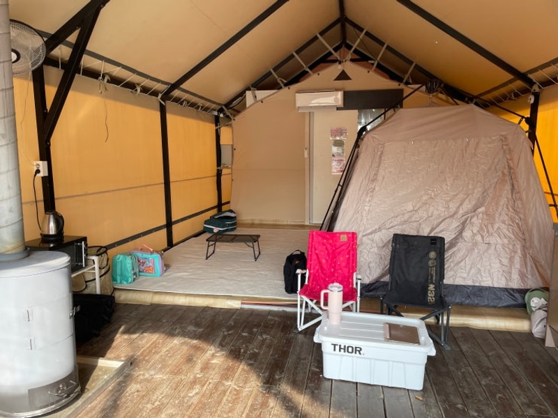 포천 키즈 캠핑장 라온 글램핑 오토캠핑장 : 타프존 후기...