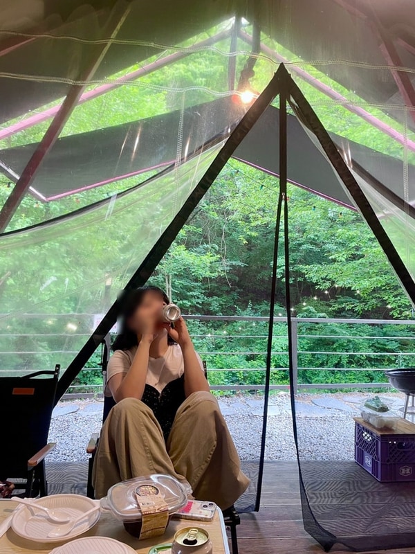 근교 글램핑 추천! 포천 산중호걸 글램핑카라반 내돈내산 후기