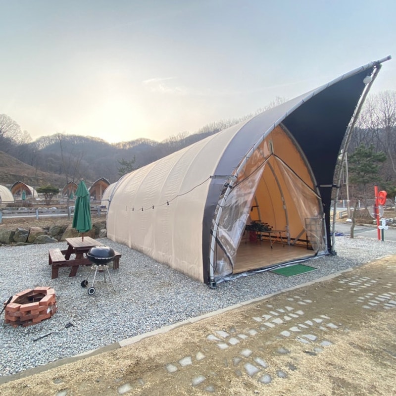 시설이 깨끗한 서울 근교 글램핑 추천, 천안 몽키캠핑장