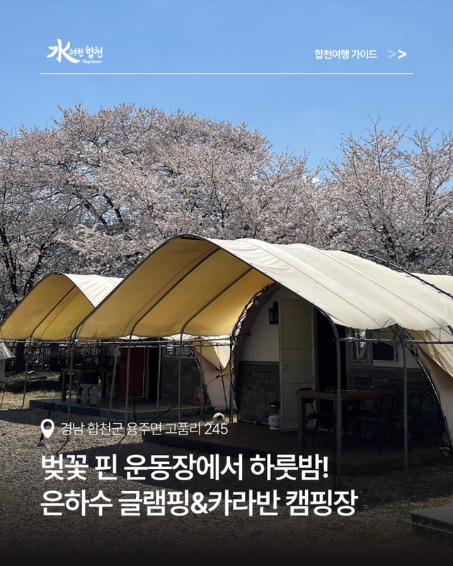 합천 은하수 글램핑&카라반 캠핑장, 대구근교여행으로 딱 좋은...