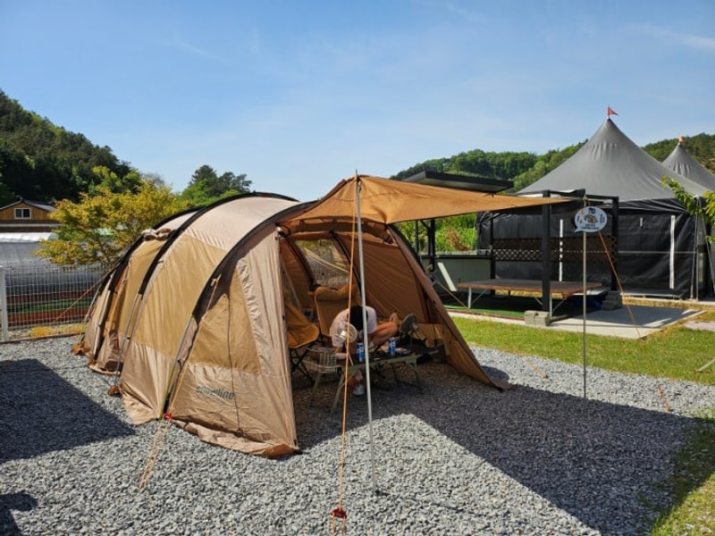 광주근교 개별화장실 캠핑장 추천 화순 "더담다 캠핑장" 1번...