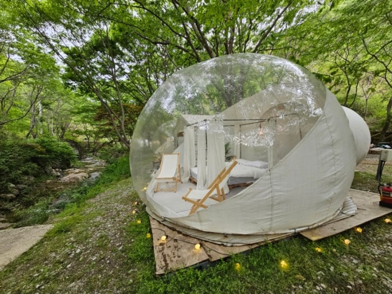 임실 인생글램핑 투명돔에서 힐링 제대로 저스트글램핑