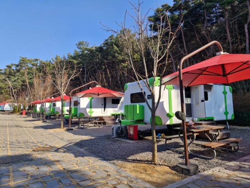 달서별빛캠프 캠핑장 카라반 14번(설날 연휴 겨울 캠핑)