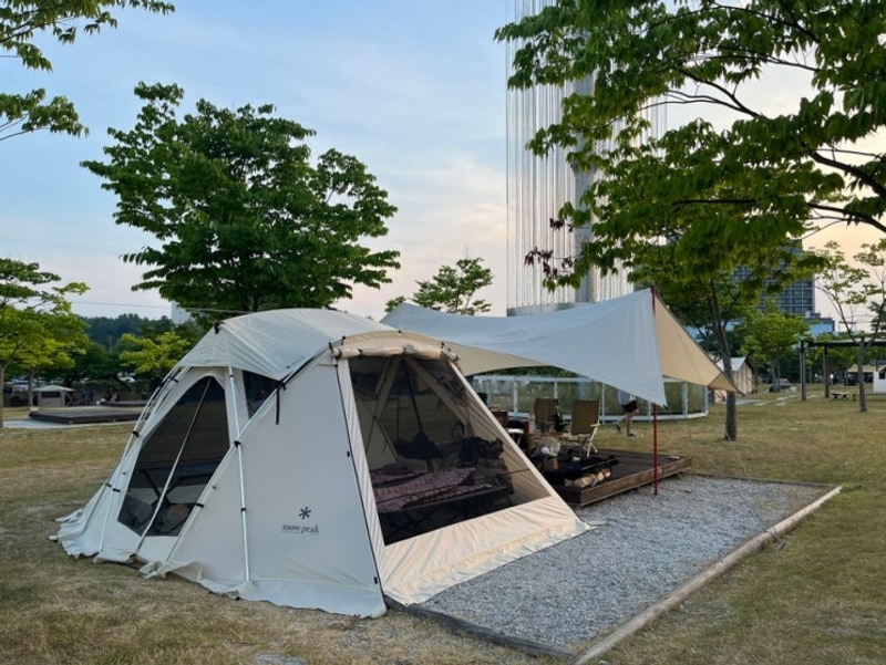 여주 금은모래캠핑장 가구역 45번