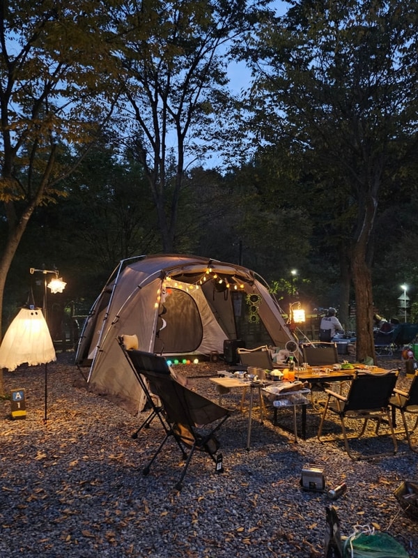 [경기/광명] 광명 도덕산캠핑장 A2 후기 +  할로윈 캠핑
