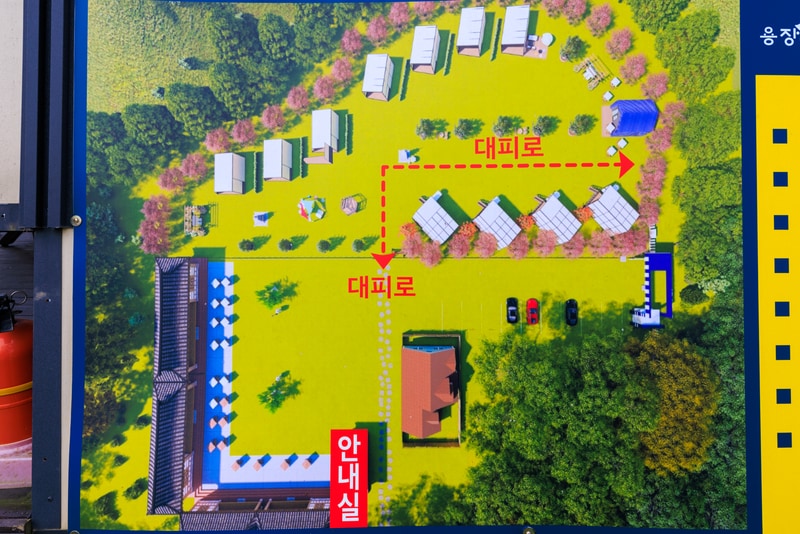 용장 글램핑 배치도 1