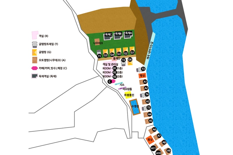 코끼리캠핑장 배치도 1