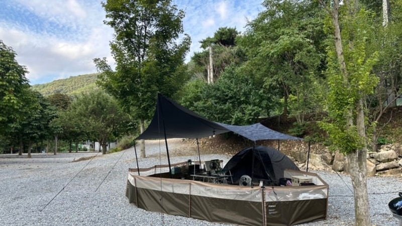 [경북 문경] 리우 캠핑장(계곡O, 반려견동반가능)