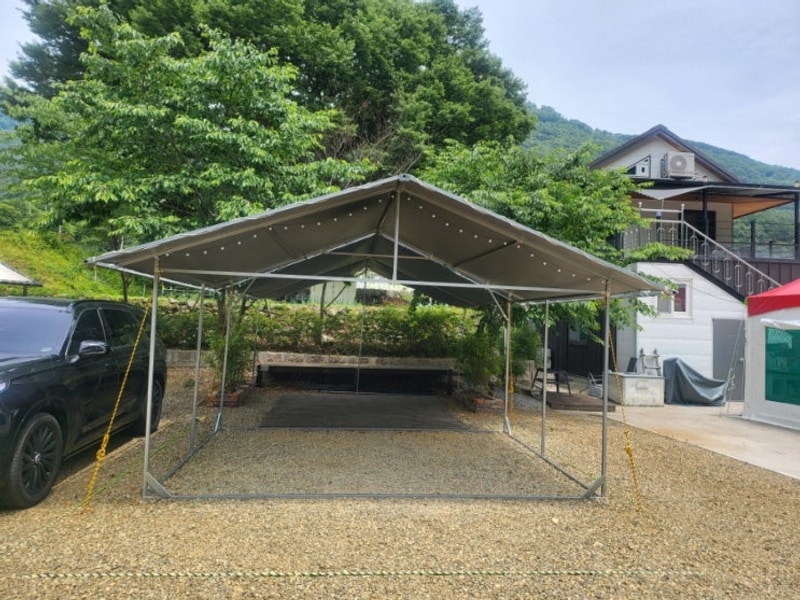 96번째 캠핑) 밀양 깨끗하고 타프가 있어 편한 캠앤캠아지트...